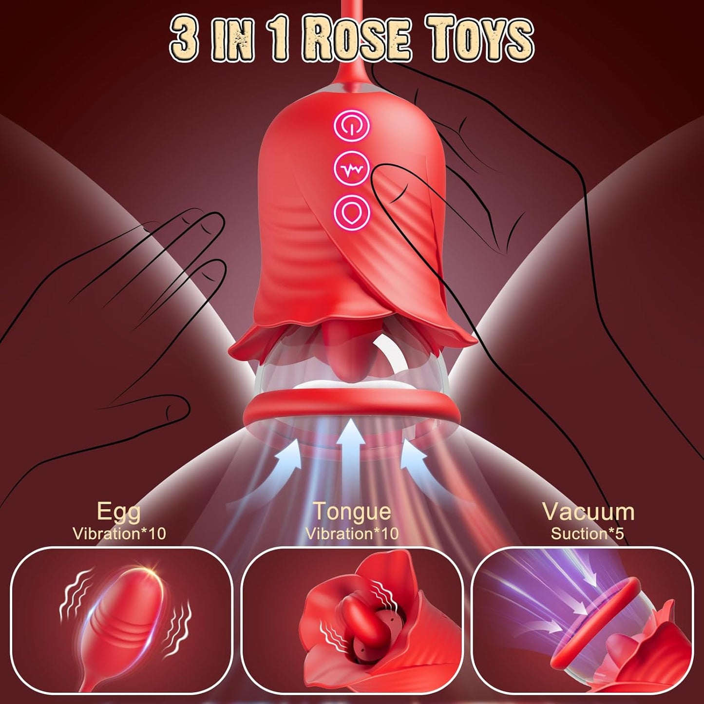 Vibrador succionador de clítoris de estimulación múltiple BloomLocks