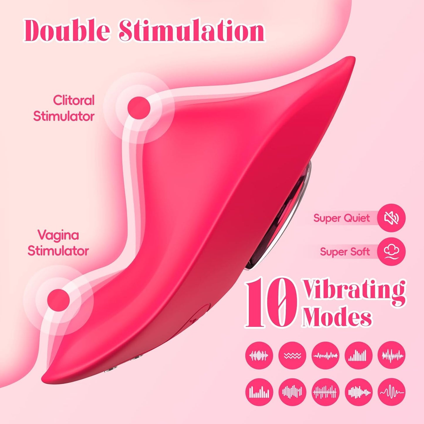 Dreovelle Vibrador de Bragas con Control Remoto