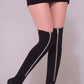 Zipper Thigh Highs