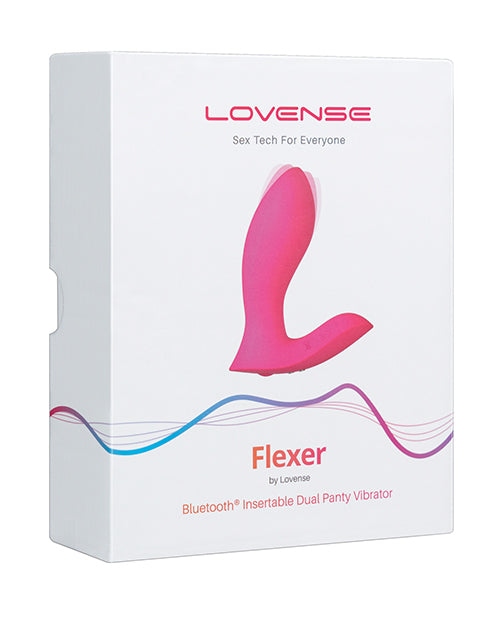 Vibrador doble para bragas Lovense Flexer - Rosa