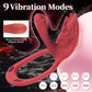 RougeFlex Anillo para el pene portátil Estimulador de clítoris App 9 modos