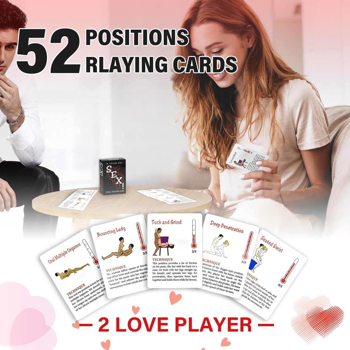 Juego de cartas de posiciones sexuales