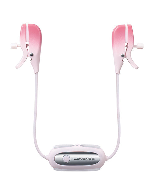 Pinzas vibradoras para pezones Lovense Gemini - Rosas