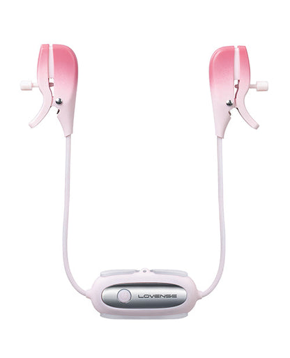 Pinzas vibradoras para pezones Lovense Gemini - Rosas