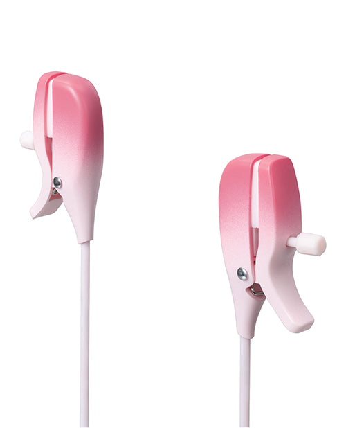 Pinzas vibradoras para pezones Lovense Gemini - Rosas