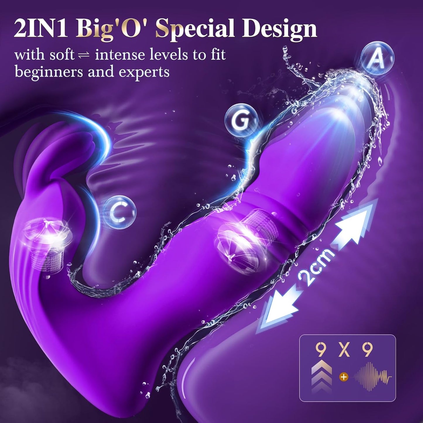 NymphMotion Vibrador Dildo con Control Remoto Ponible
