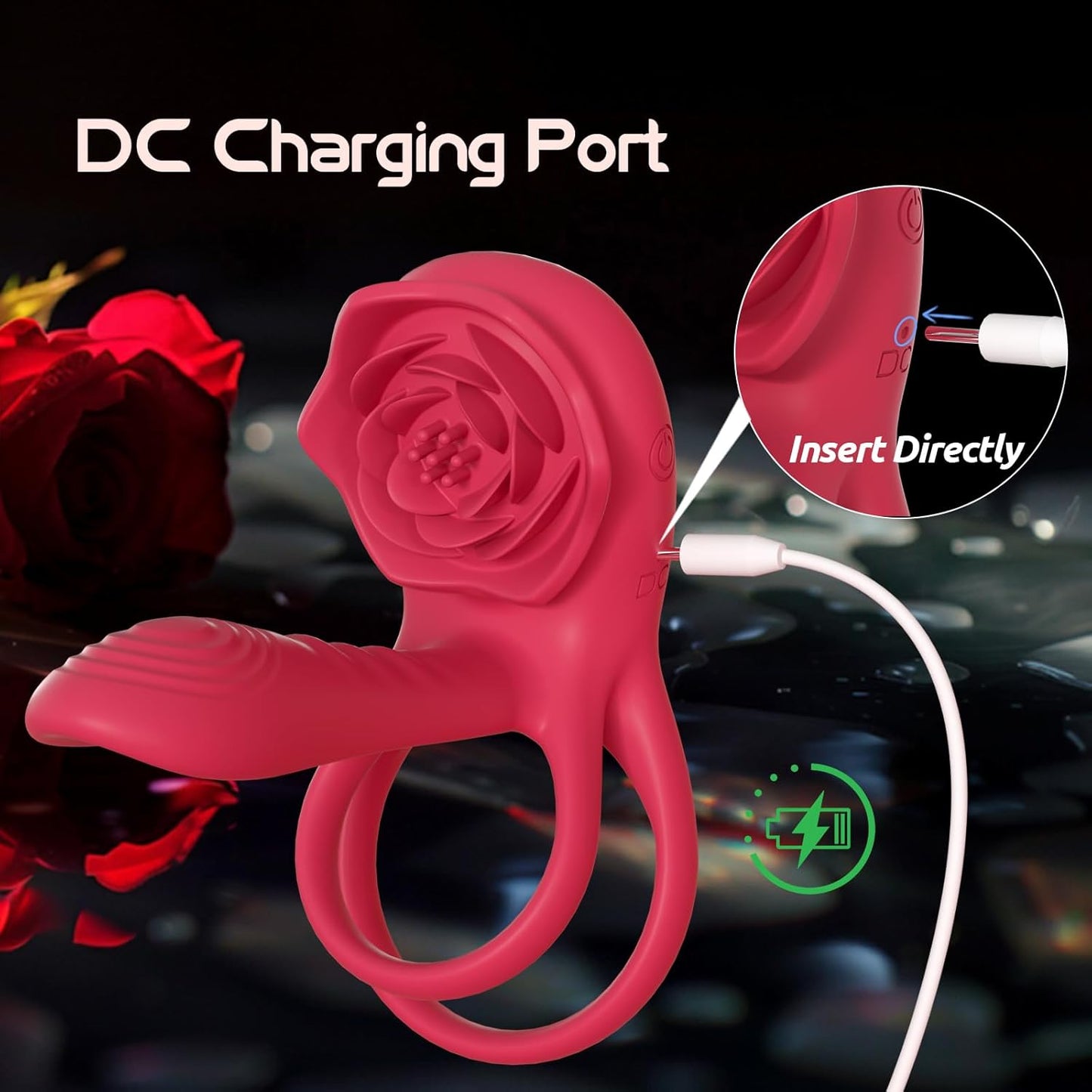 Anillo vibrador para pene y estimulador de clítoris MechaGlide