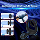 TitanVibe Vibrating Cock Ring with Taint & Ball Stimulator