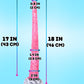 FawnAllure 18" Extra Long Thin Dildo