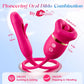 KissWave Rose Vibrador de Lengua con Succión y Aleteo 10 Modos