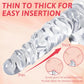 Dildo avanzado transparente MoonRipple de 29,97 cm