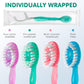 Cepillo de Dientes de Viaje Desechable 5 en 1 Morning After con Pasta Dental, Hilo Dental y Limpiador Lingual