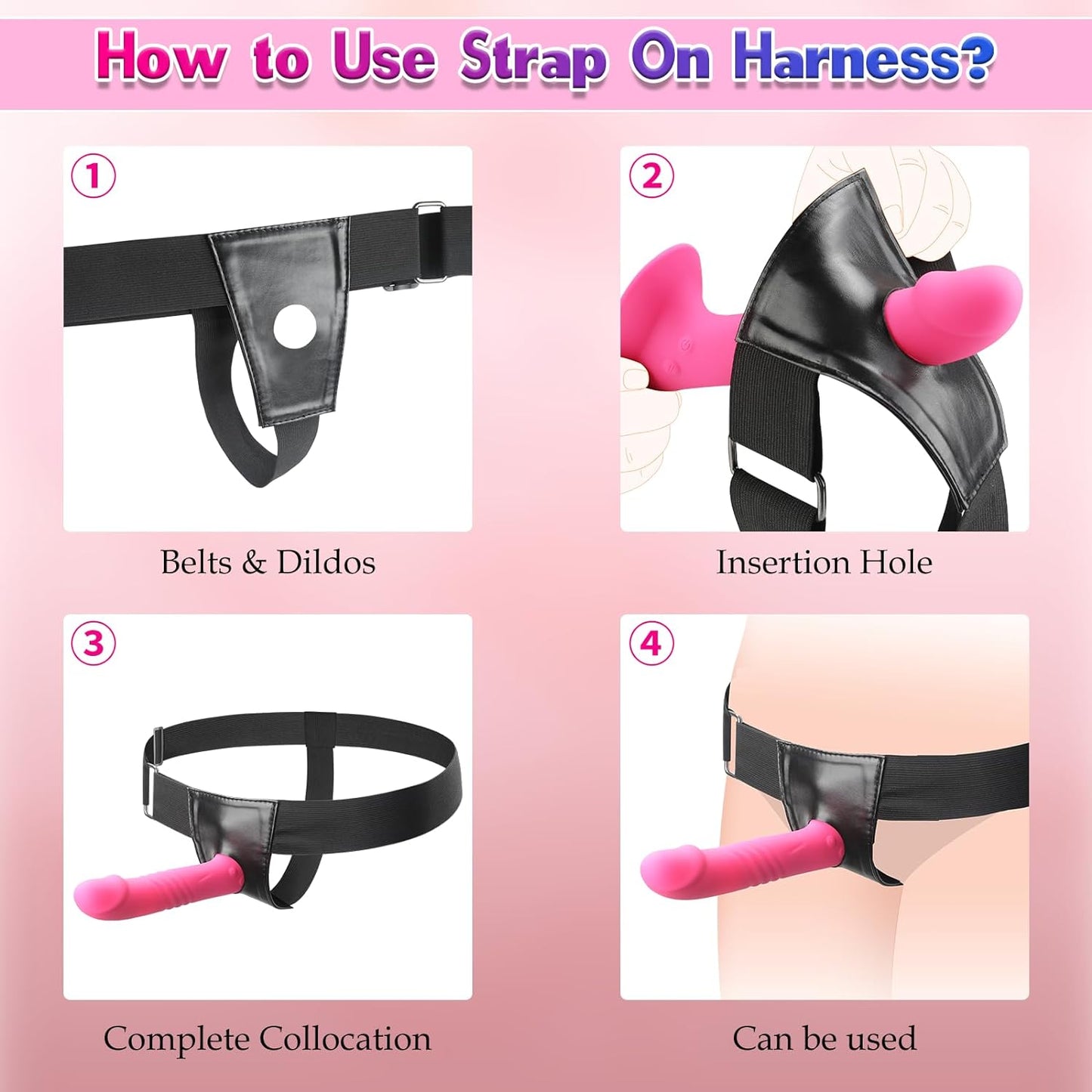 MysticRush Strap-On Thrusting & Vibrating Dildo