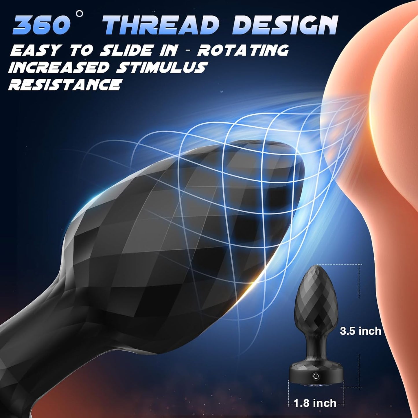 StormTease 360° Powerful Swiveling Anal Vibrator