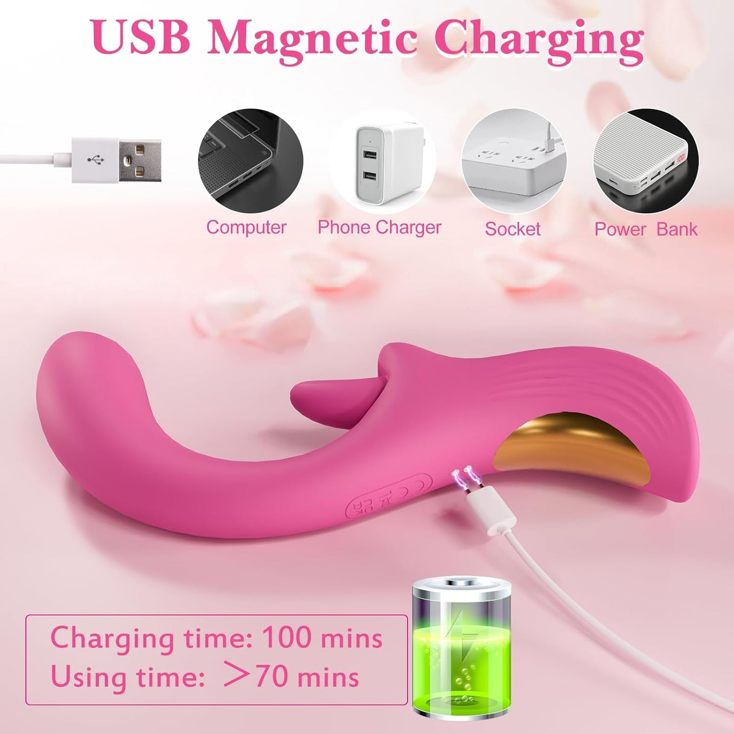 LickSpiral 3-in-1 Clitoral & G-Spot Vibrator