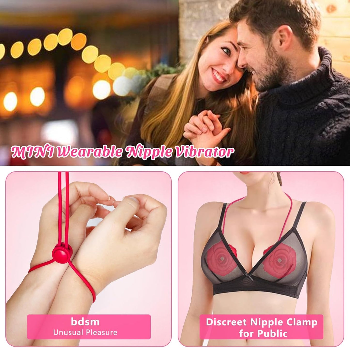 TenderGlow Multi Vibrations Nipple Clamps