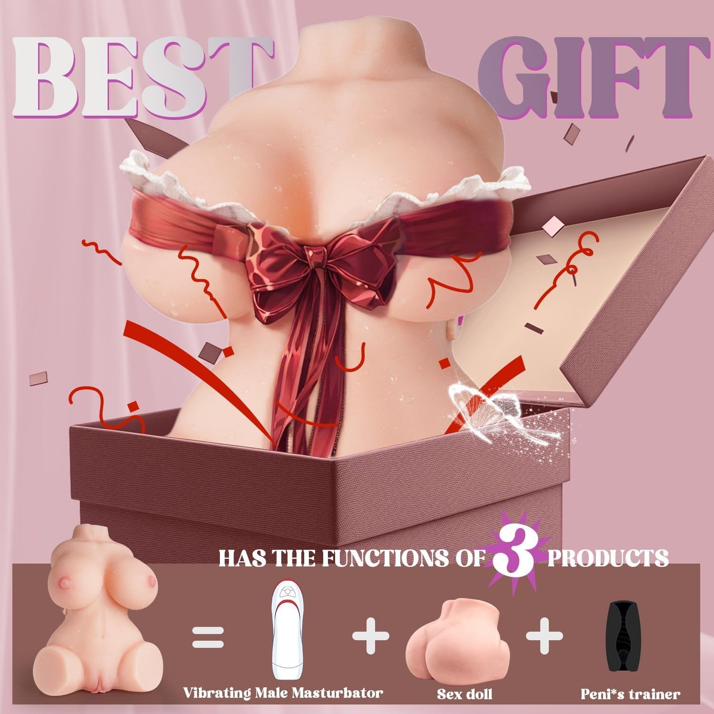 Muñeca sexual hinchable vibratoria EthereaEve de 4 kg