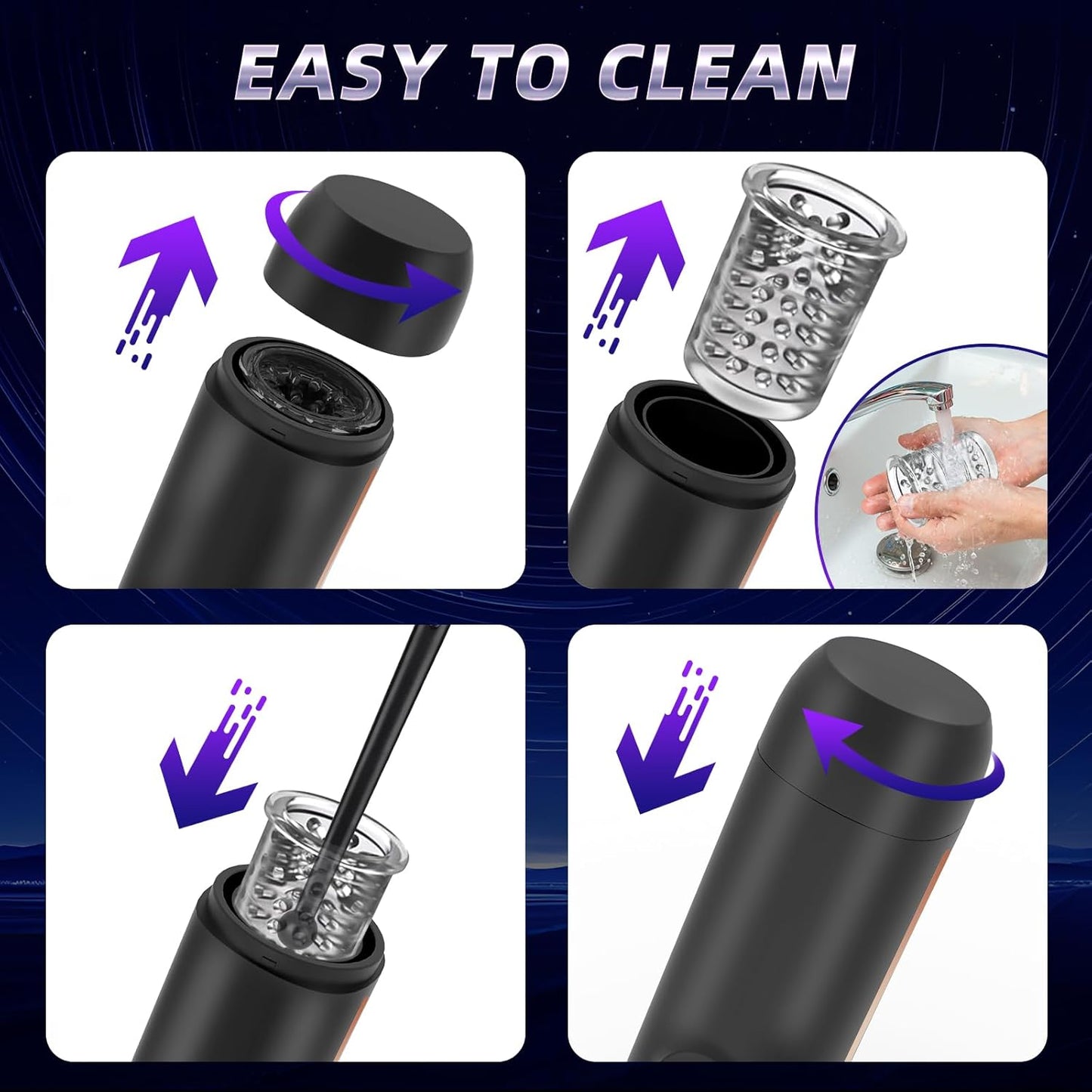 ErosEclipse Masturbador Masculino Automático con Empuje y Rotación