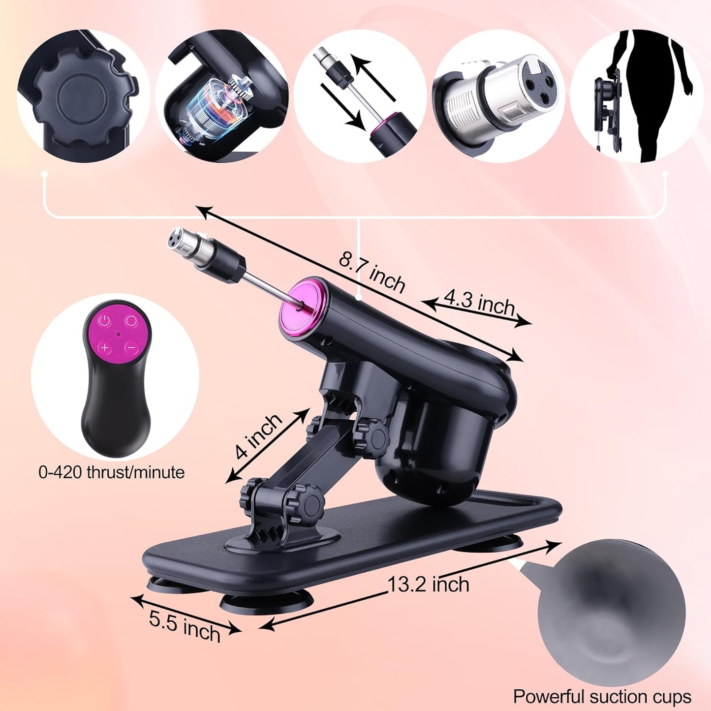 Máquina Sexual de Empuje SparkEden