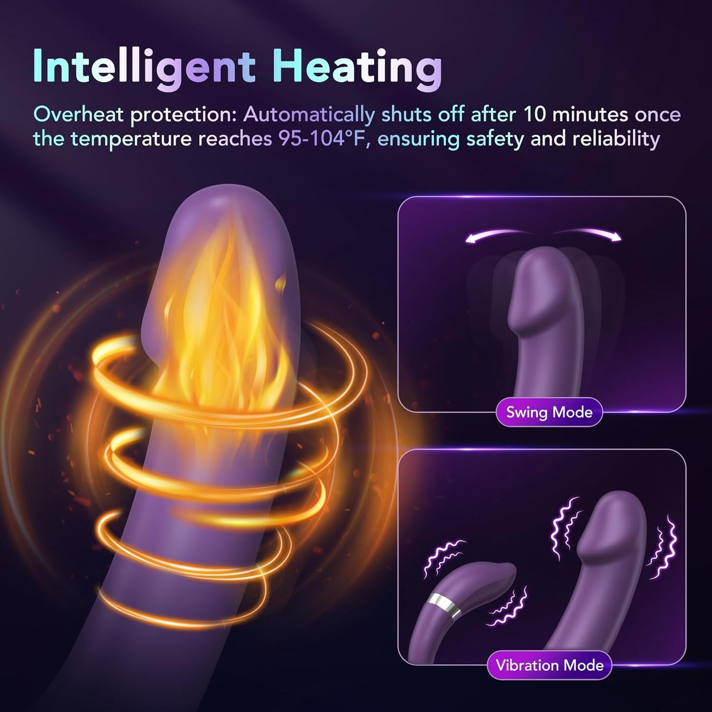 LoomDesire Vibrador Dildo de Estimulación de Punto G y Clítoris