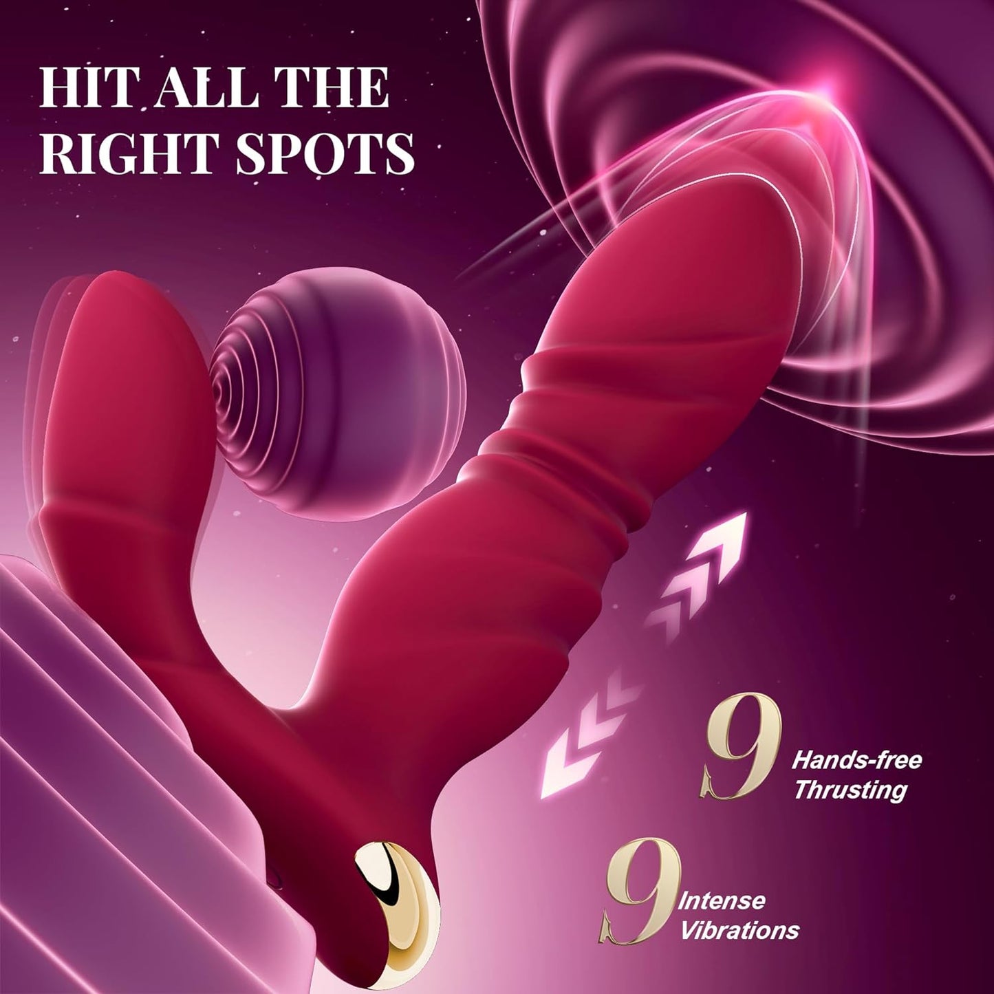 Vibrador con bragas CelestePulse con empuje portátil con control remoto y por aplicación