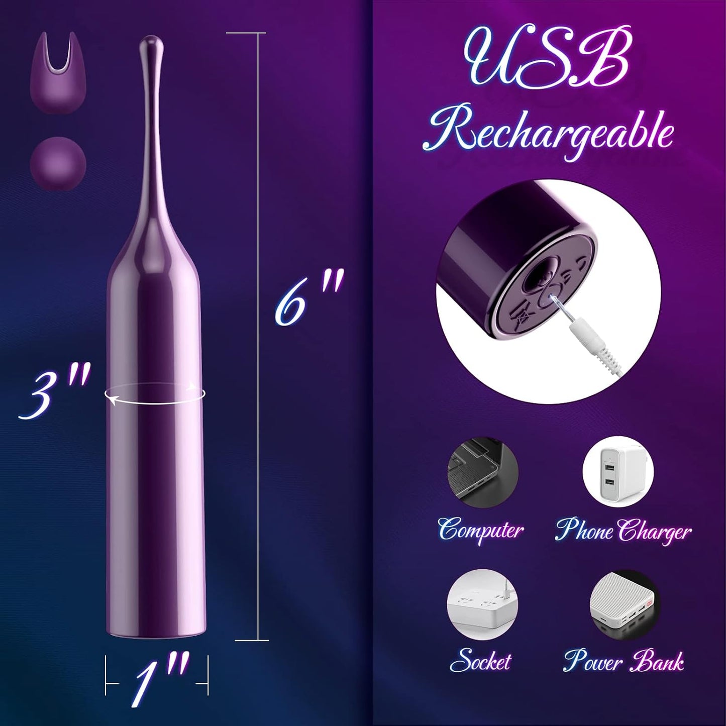 Vibrador de clítoris de precisión ErosDepth
