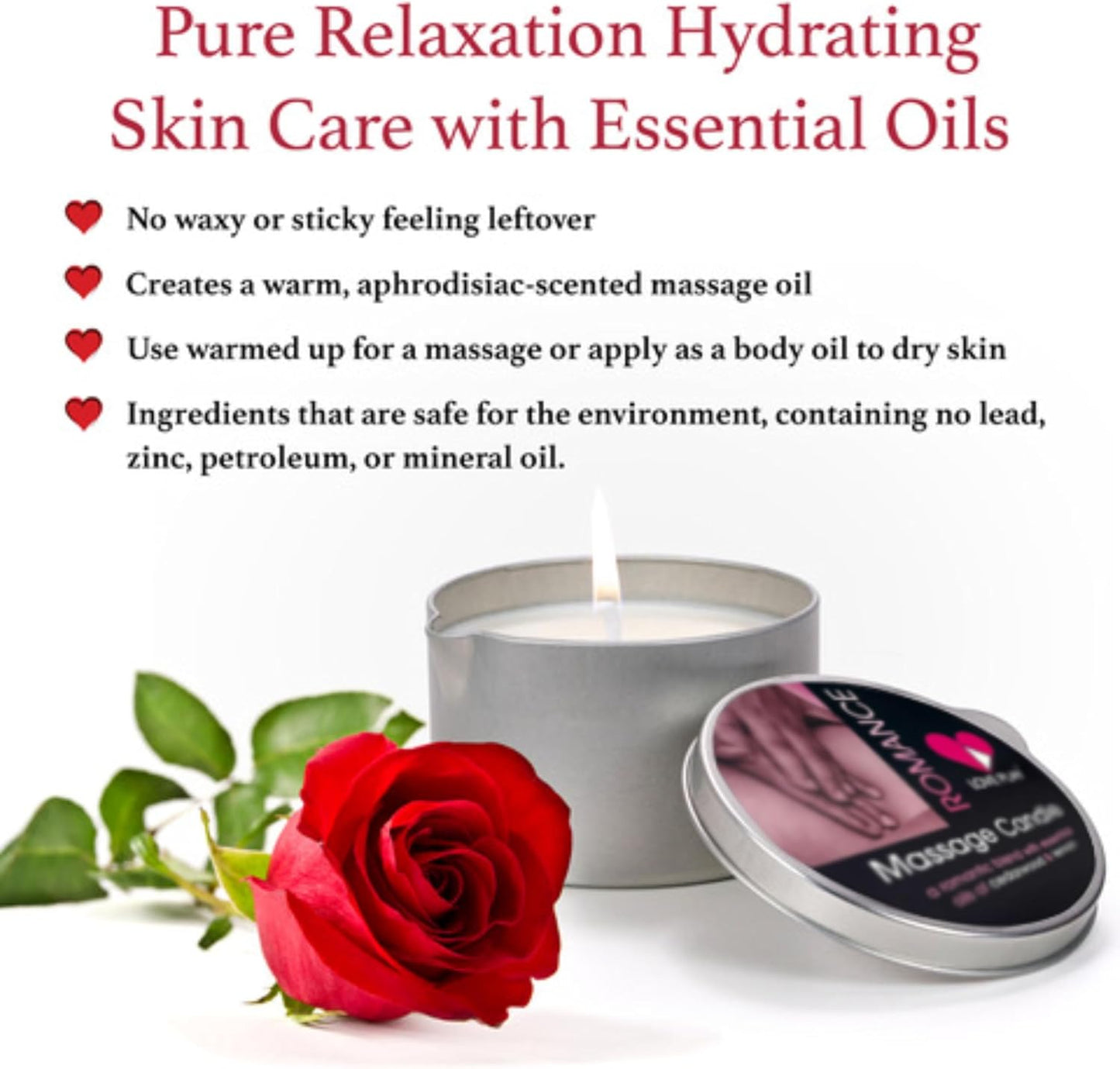 Huile de Massage Bougie Sensuelle pour Massage en Couple