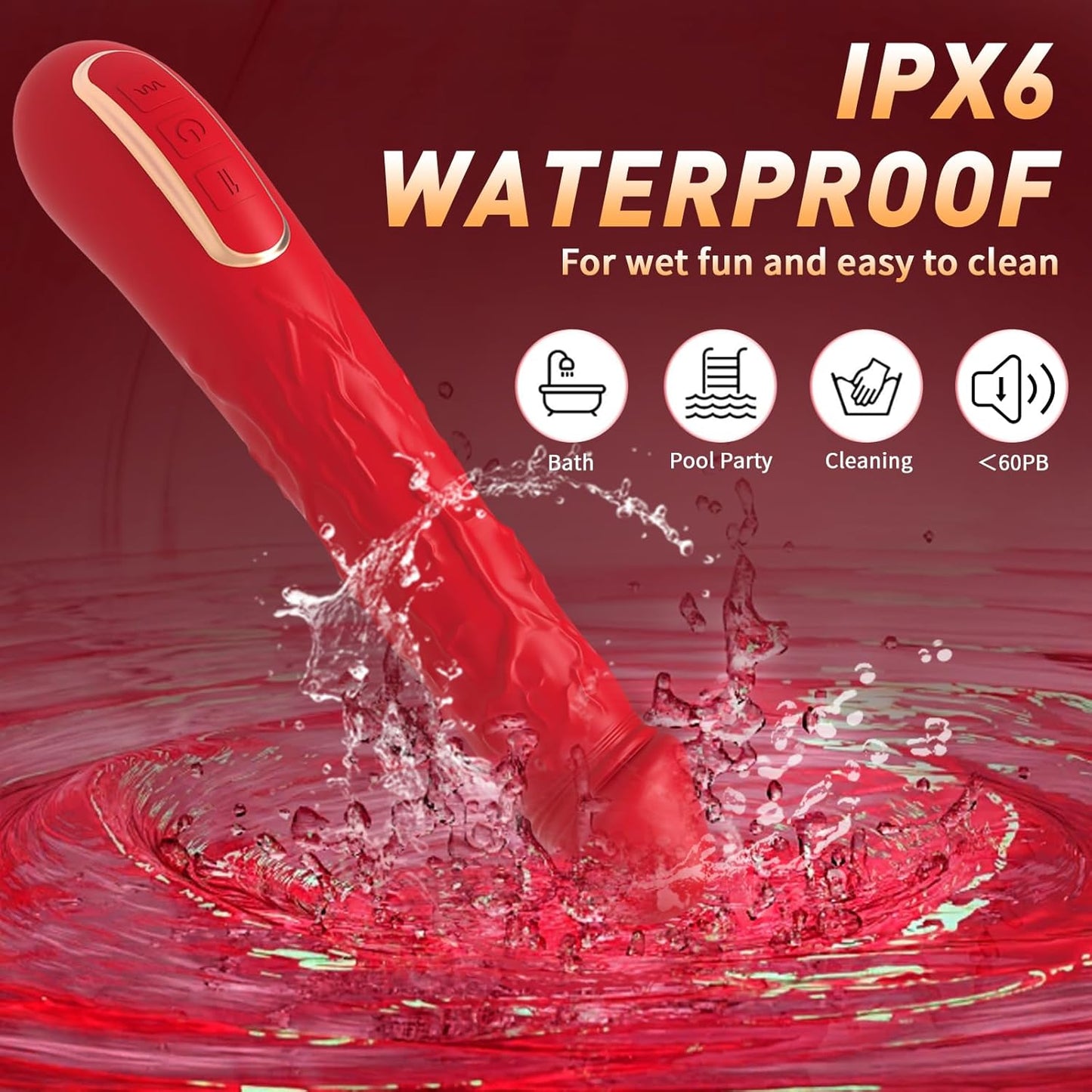 Vibrador de punto G SensualTide de 9.6"