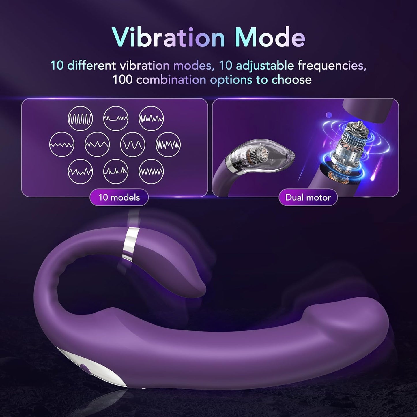 LoomDesire Vibrador Dildo de Estimulación de Punto G y Clítoris