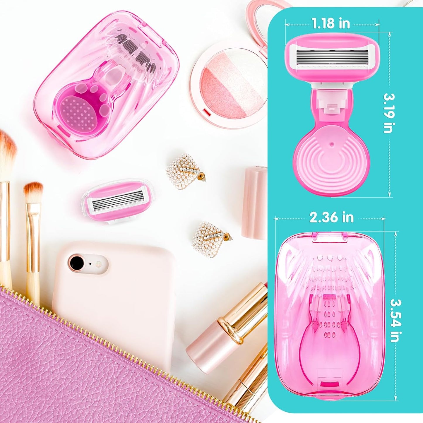 Maquinilla de Afeitar de Viaje para Después de la Mañana para Mujeres