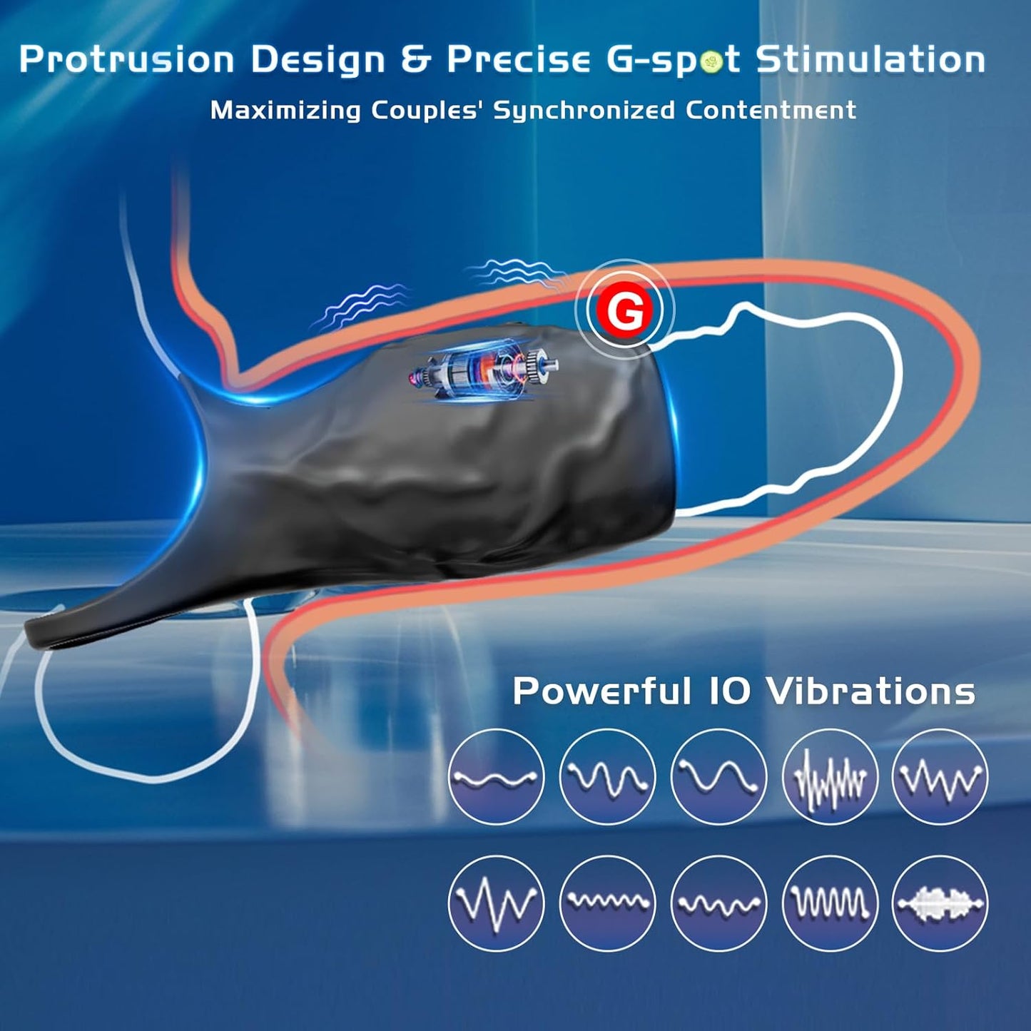 Manga extensora para pene SirenStim 360° con vibración y anillo para testículos