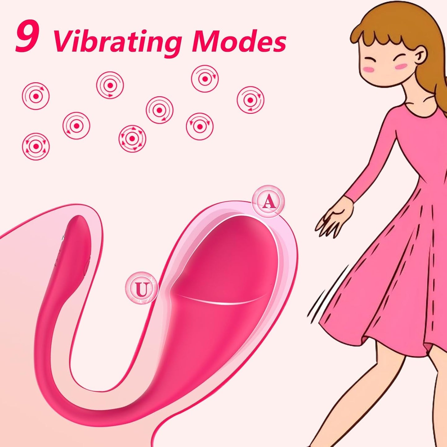 Vibrador de huevo remoto PulsePlay con control por aplicación