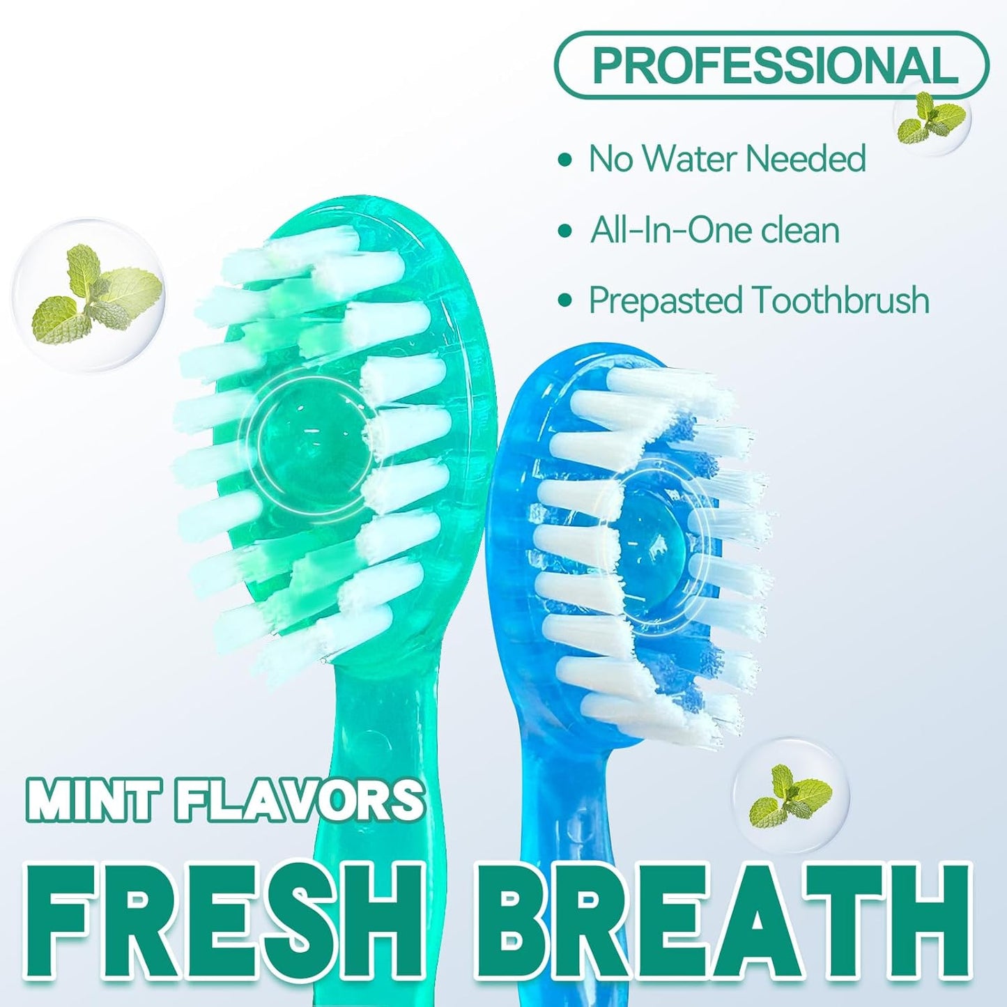 Cepillo de Dientes de Viaje Desechable 5 en 1 Morning After con Pasta Dental, Hilo Dental y Limpiador Lingual