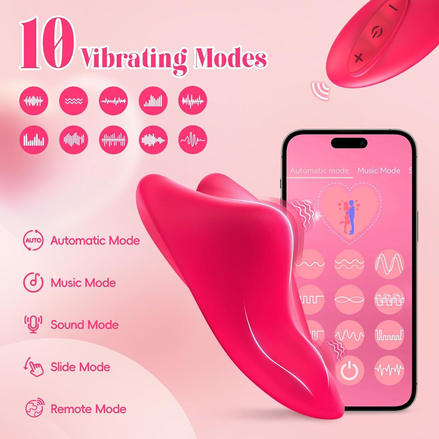 Dreovelle Vibrador de Bragas con Control Remoto
