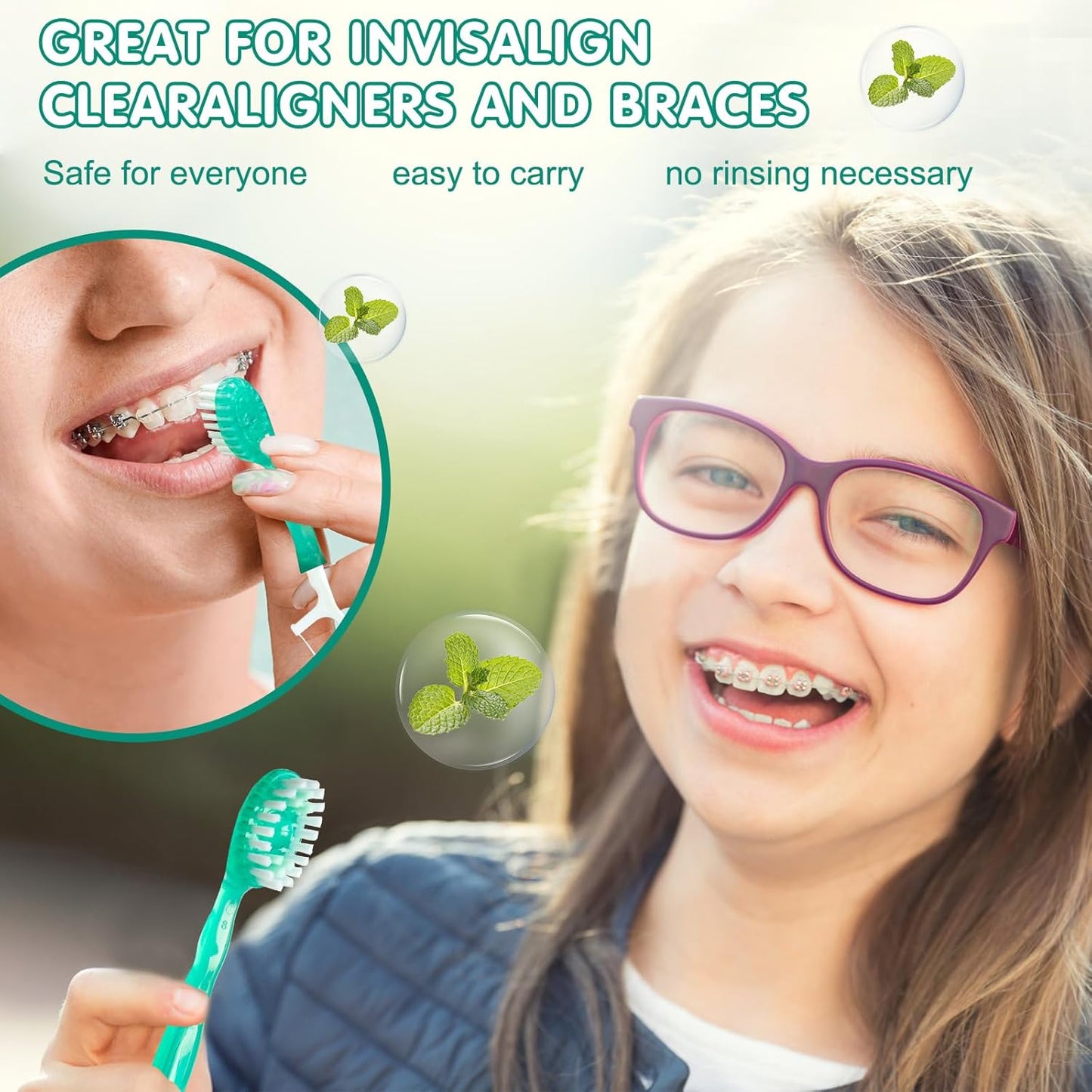Cepillo de Dientes de Viaje Desechable 5 en 1 Morning After con Pasta Dental, Hilo Dental y Limpiador Lingual