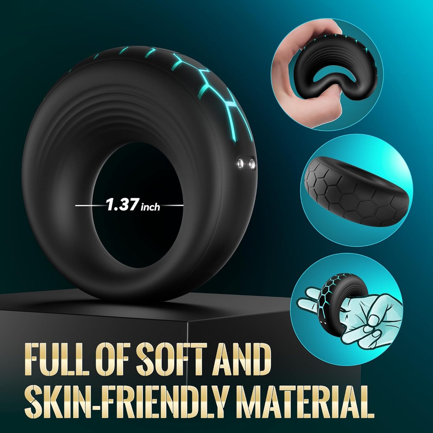 Anillo vibrador VigorBand con 10 modos