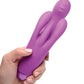 ¡Bang! Vibrador Conejo Triple 10X - Morado