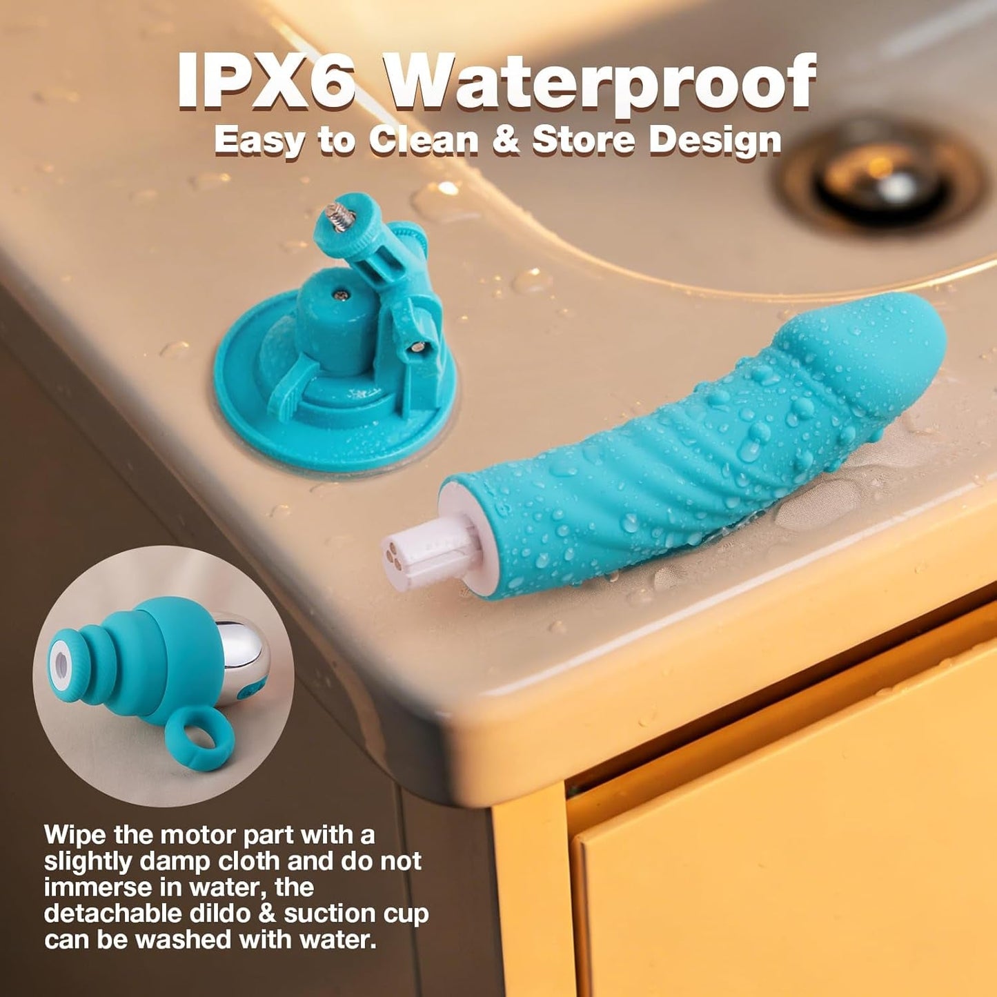 Dildo de Empuje Portátil PulseRide con Control por Aplicación