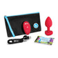 b-Vibe Vibrating Heart Plug M/L - Rojo