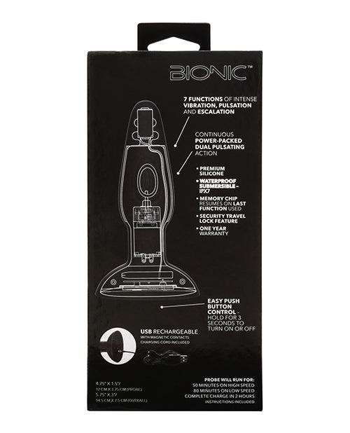 Sonda anal pulsante dual biónica