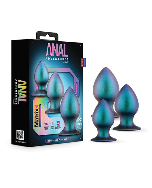 Anal Adventures Matrix Metaverse Plug Kit - Spruce