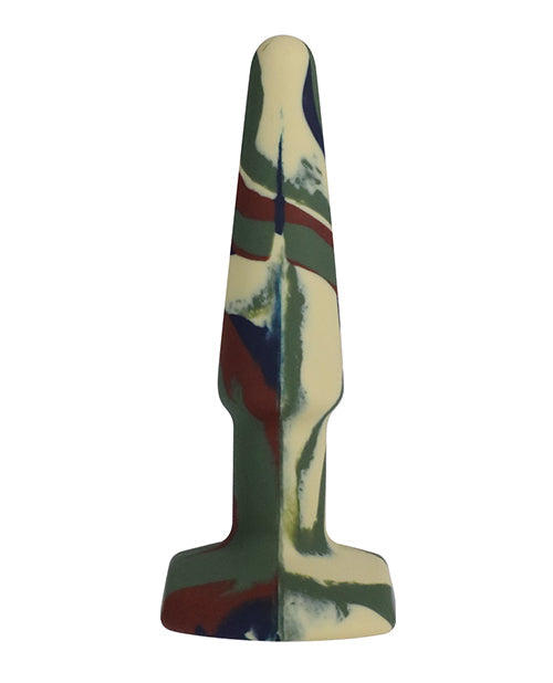 Un plug anal en silicone rainuré de 10 cm A Play – Camouflage
