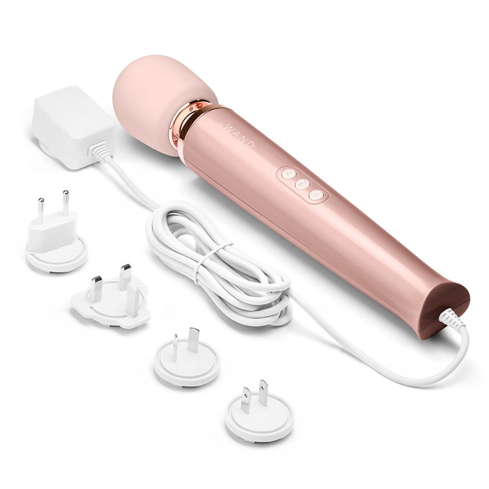 Le Wand Baguette Massante Vibrante Branchable - Or Rose