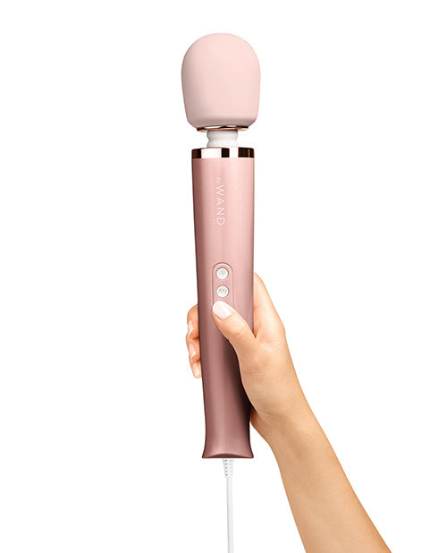 Le Wand Baguette Massante Vibrante Branchable - Or Rose