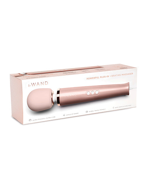 Le Wand Baguette Massante Vibrante Branchable - Or Rose