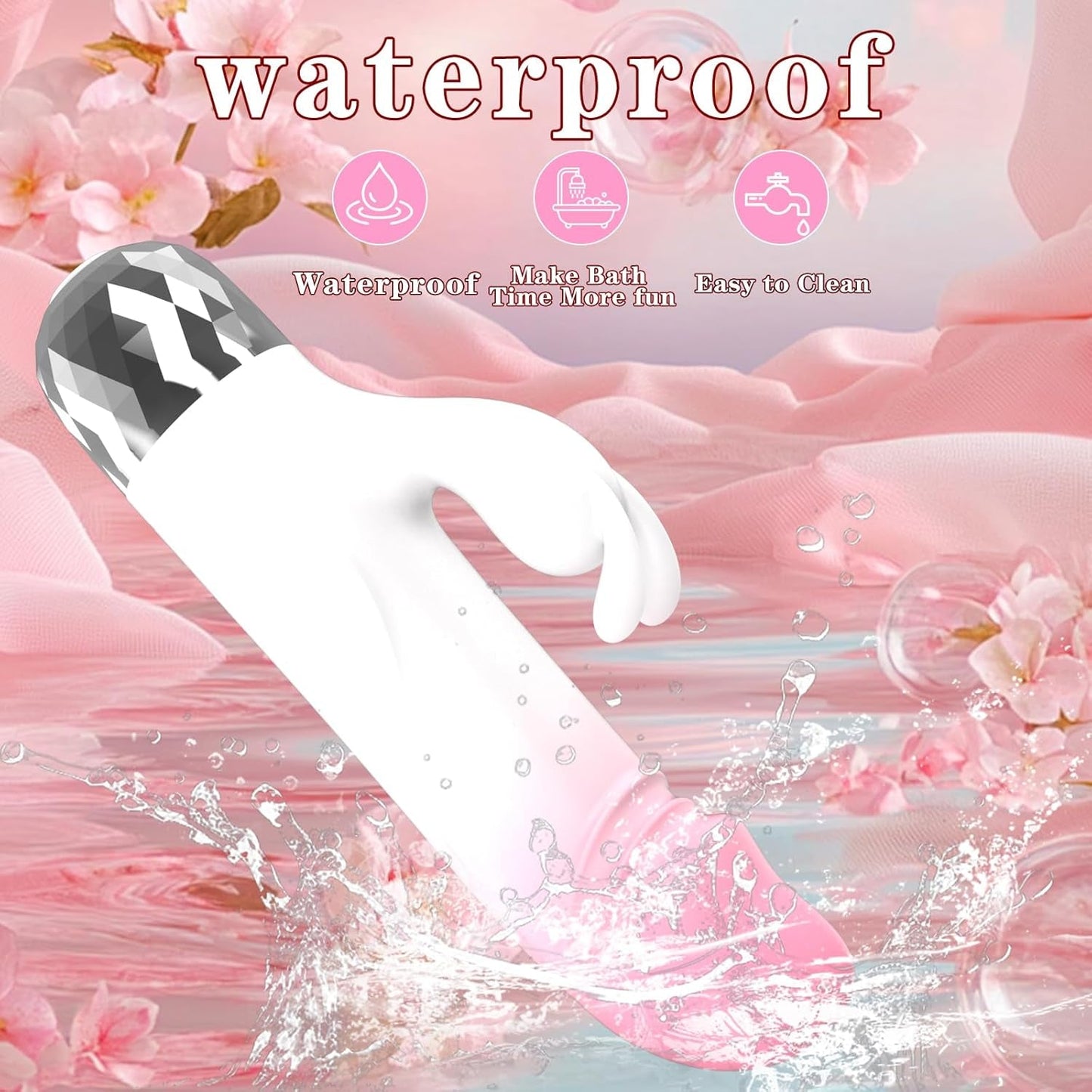 MiniVibrador Mini Rabbit de Terciopelo 10 Modos Silicona Impermeable