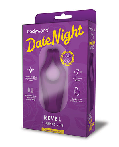 Bodywand Date Night Revel Vibrador en Pareja - Morado
