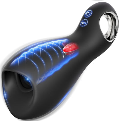 LickPulse Vibrador de Lengua para Masturbación Masculina 10 Modos
