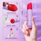 LuxeLip Lápiz Labial Vibrador Bala Chupador de Clítoris 2 en 1