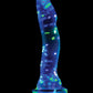 Neo Elite Hanky Panky Dildo Confeti de 7" que Brilla en la Oscuridad